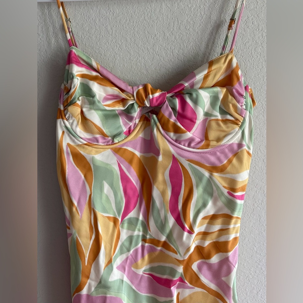 Astr Printed Slip Dress in Pink, Mustard, Mint, White